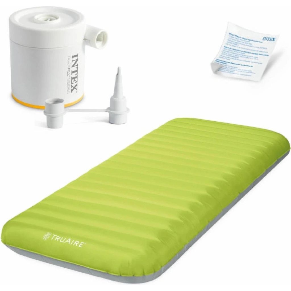 Opblaasbaar campingmatras Intex 64097 Groen Productafbeelding 