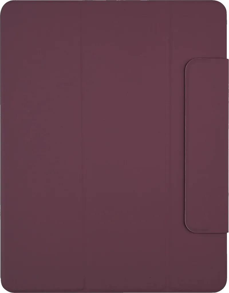 Coque iPad Air 13 M2 M4 Pomologic BookCover Magnétique Ultra Mince Rouge