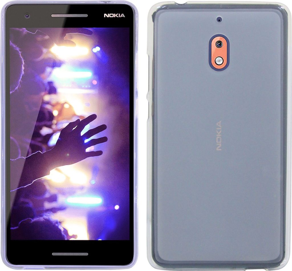 Nokia 2.1 2018 Handy Silikon Schutzhülle Cover Case Grau