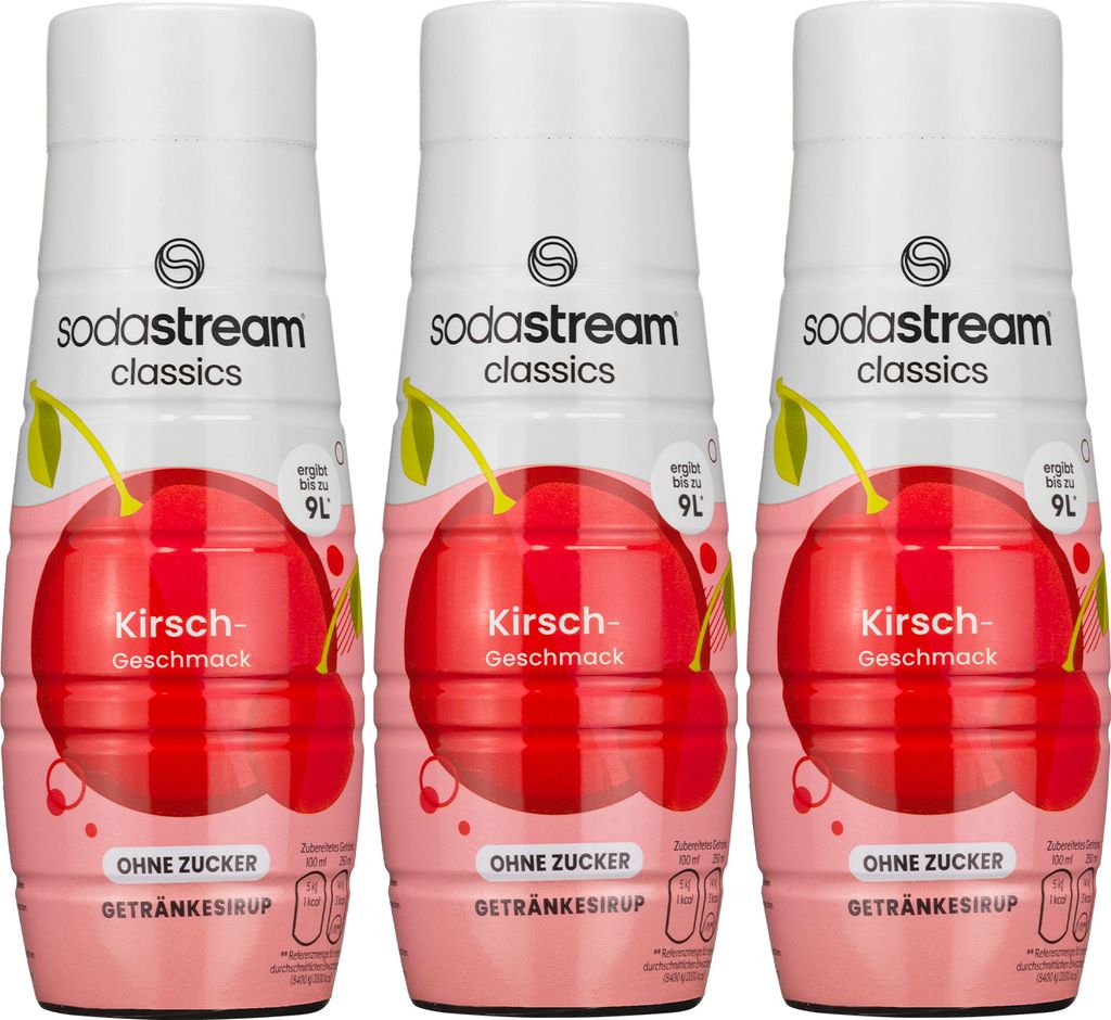 Sirop pour SodaStream Cherry sans sucre 440 ml, 3 pièces Image du produit 