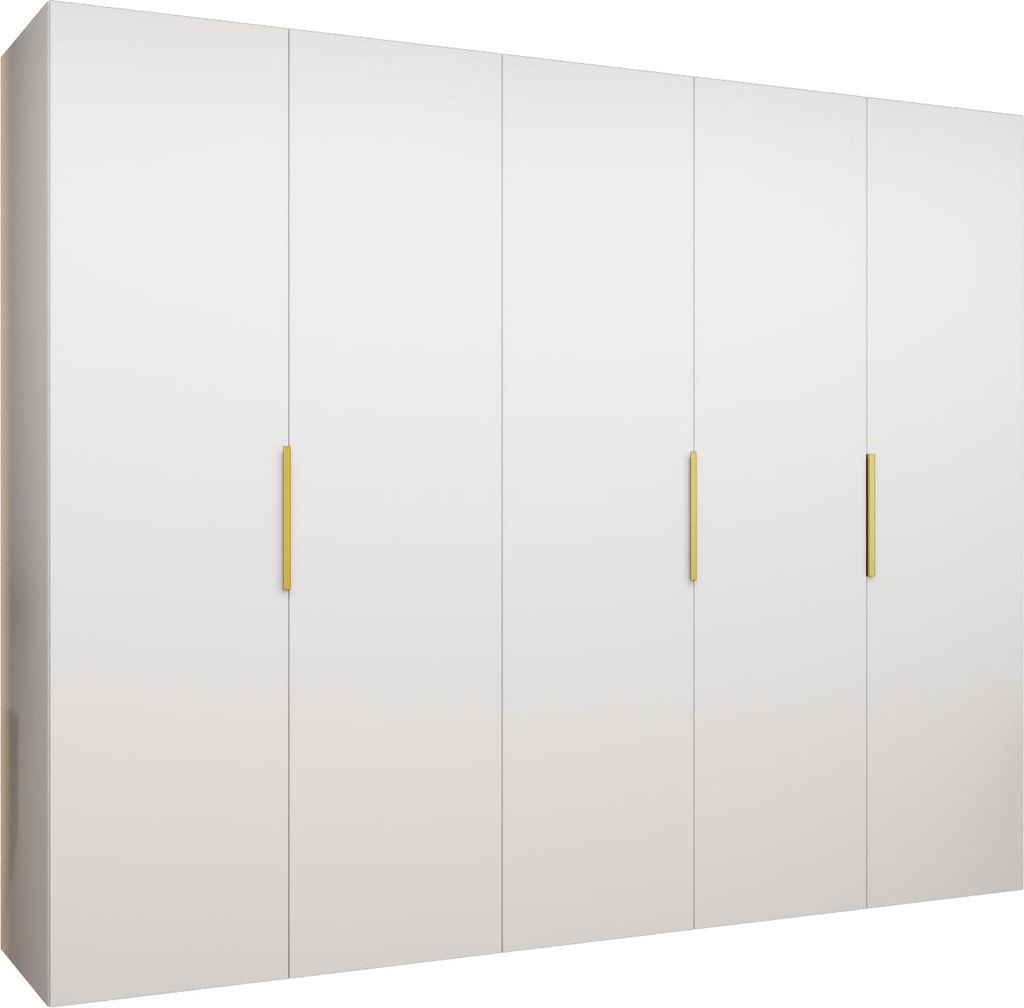 MEBLE KRYSPOL, Kleiderschrank, Schrank 250 cmx202x52, Weiß, Produktbild 