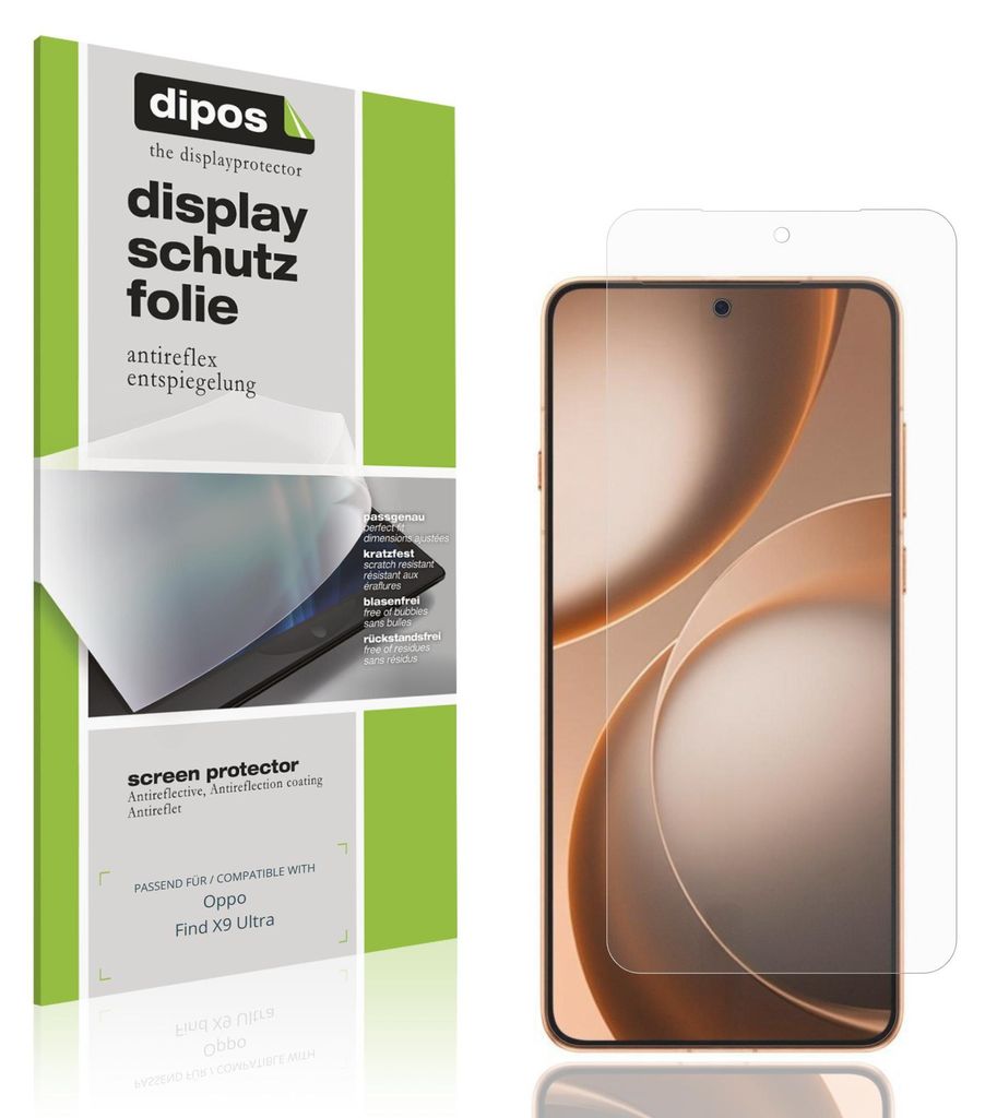 4x Schutzfolie für Oppo Find X9 Ultra matt Displayschutzfolie Folie Display Schutz dipos