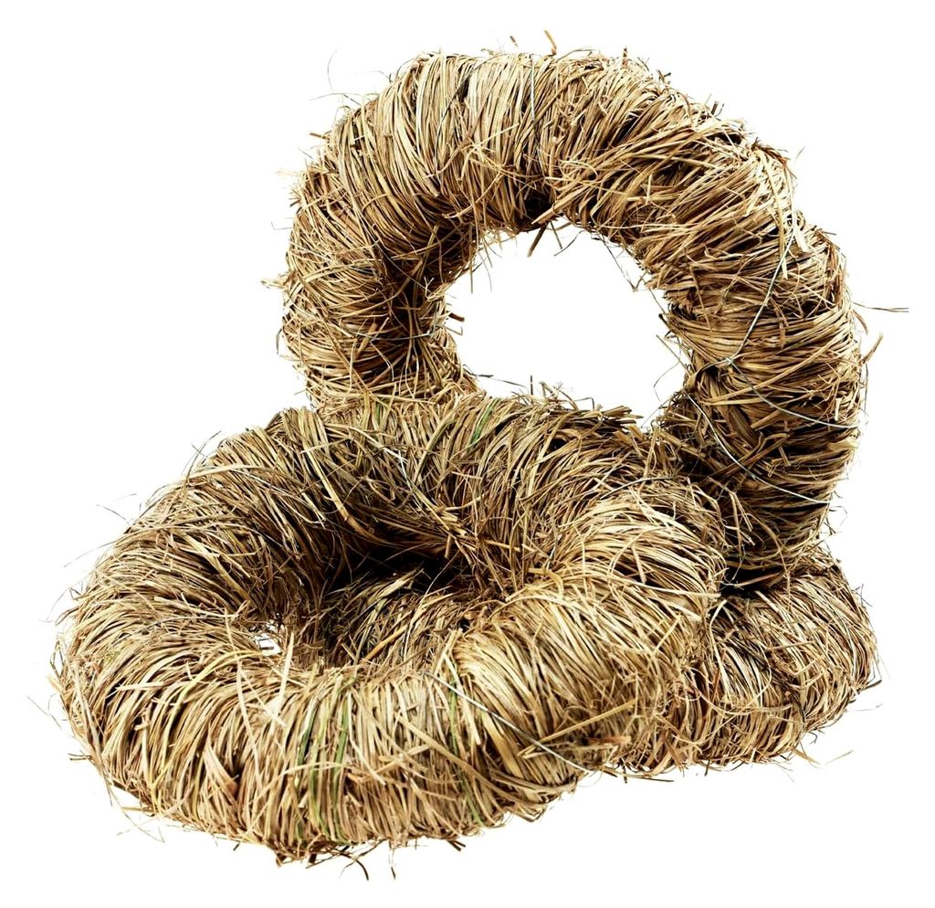Heukranz Naturkranz Sommerkranz Osterdeko Trockenblumen Ø20cm 3St