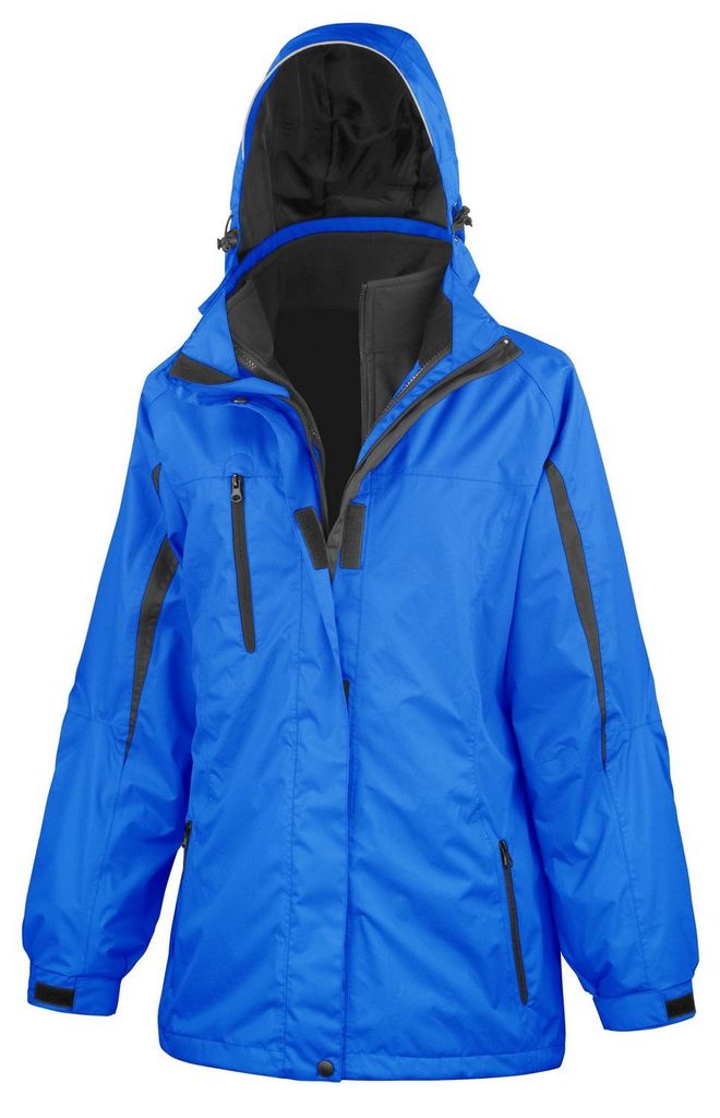 Result - "Journey" Jacke 3 in 1 für Damen FK2977 (40 DE) (Königsblau/Schwarz)