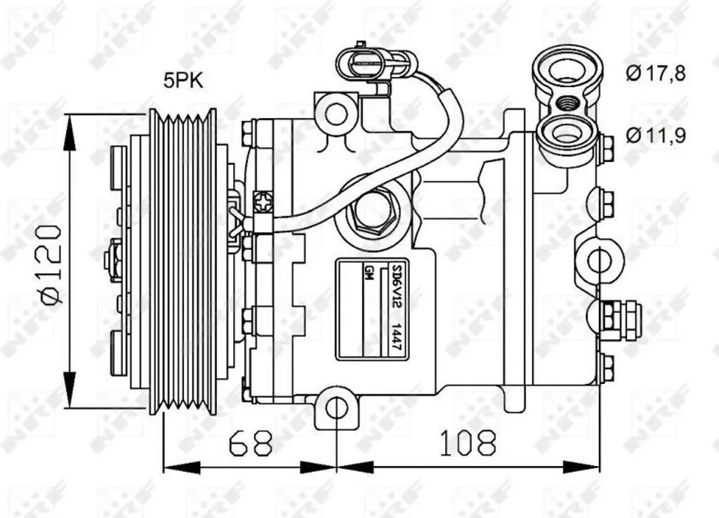Compresseur clim OE 24461719 anti-panne pour Corsa C et Tour