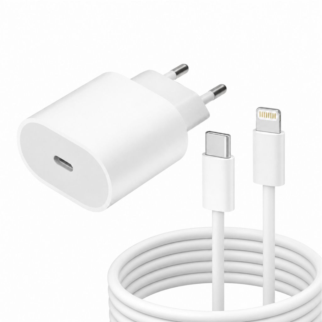 iPhone Lightning Ladegerät 20W Schnellladegerät mit Produktbild 
