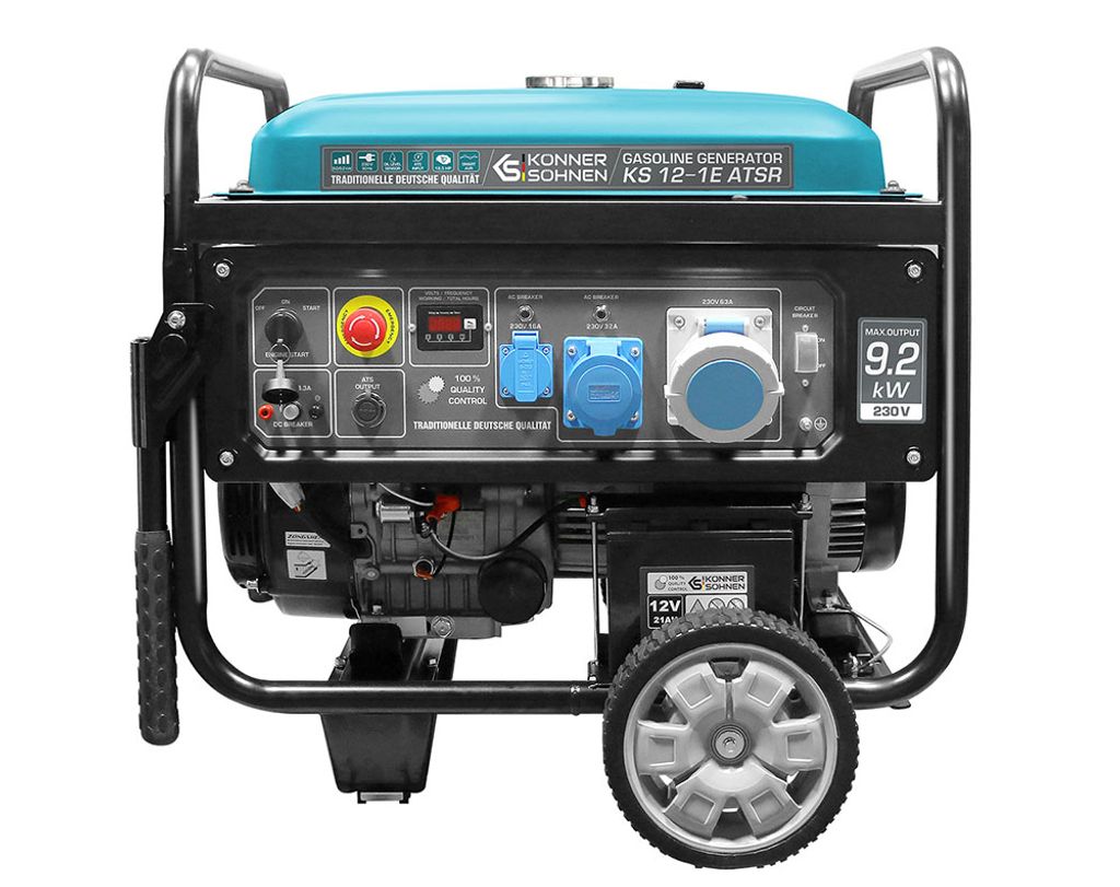 KS12-1E ATSR Stromerzeuger Generator Benzin Notstromaggregat 9200W mit E-Start