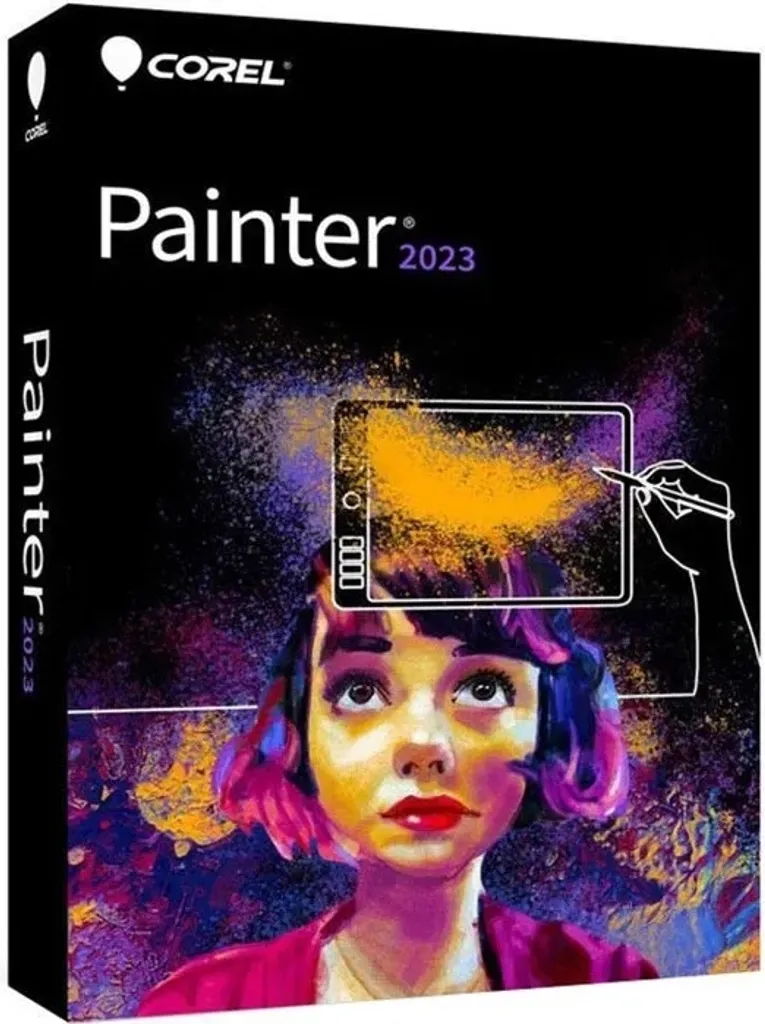 Corel Painter 2023 Version Complète Windows et Mac en Boîtier Slim-Case