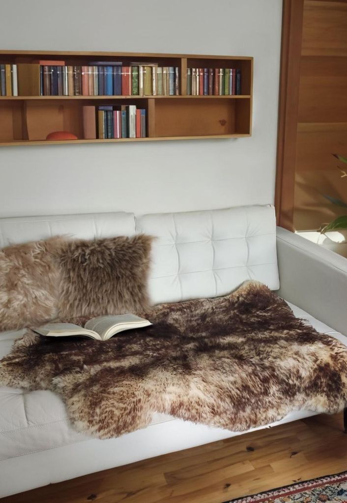 Lammfell Stracciatella Kurzhaar - Größe: 120-130