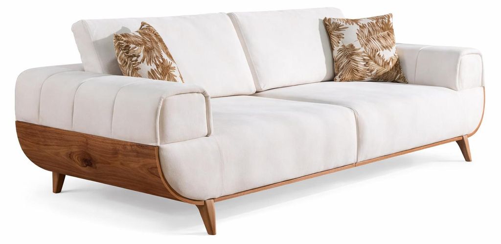 Wohnzimmer-Set 3-Sitzer-Sofa Sessel Moderner Stil Weiches Sessel Neu