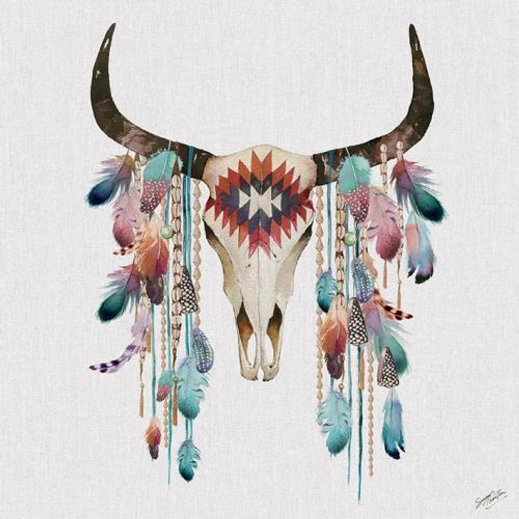 Summer Thornton - bedruckt, aus Holz, Tribal PM4947 (40 cm x 40 cm) (Bunt)