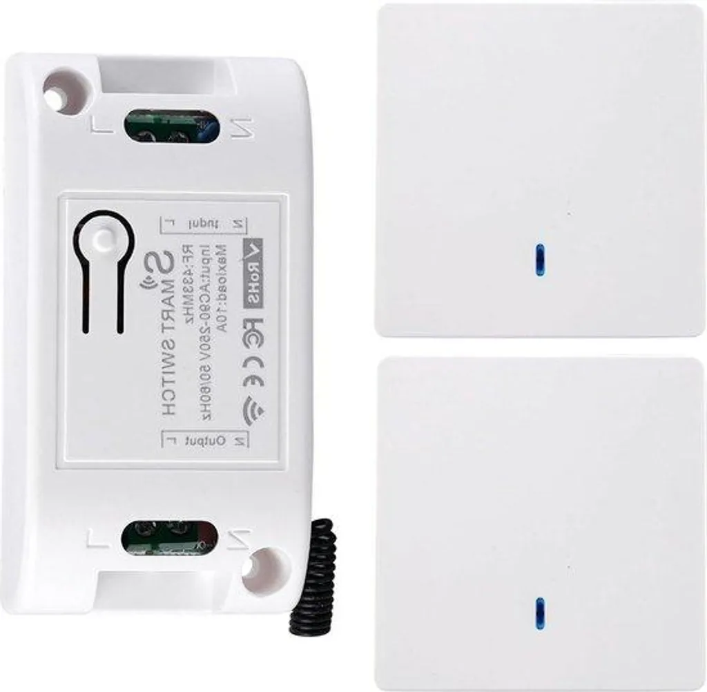 Kit va-et-vient sans fil 220V 10A pour lampe et plafonnier intérieur