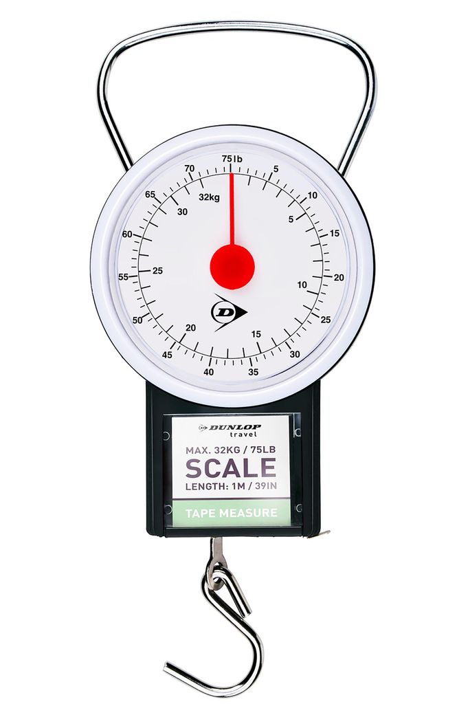 GEPÄCKWAAGE 32kg mit Maßband Kofferwaage Handwaage Zugwaage Reisewaage Hängewaage Angelwaage Waage 91