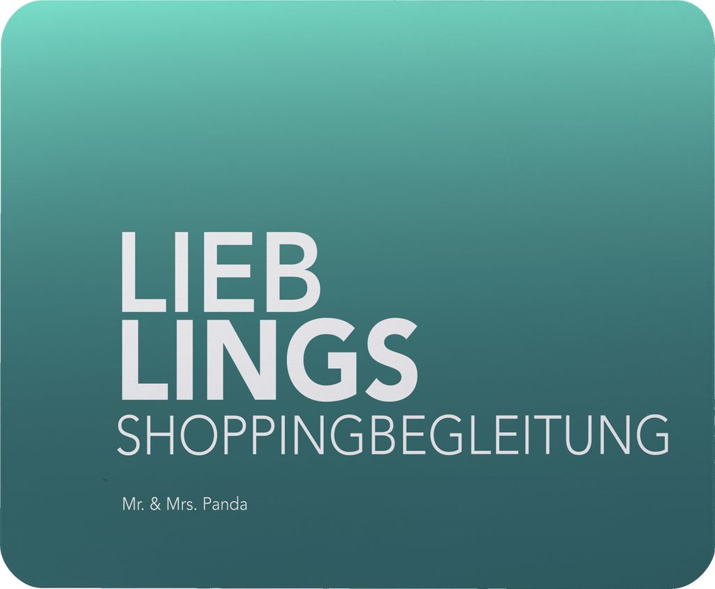 Mr. & Mrs. Panda Mauspad Shoppingbegleitung - Geschenk, Shoppen, mousematte, Queen, Mouse Pad, Mousepad, Geschenkidee, Spruch, computer, pc, Shopping