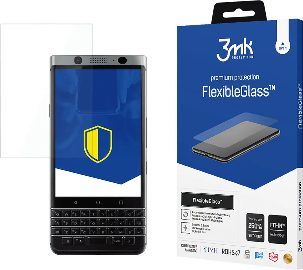 Blackberry Keyone Vetro Flessibile 3Mk FlexibleGlass™ | Protezione Ibrida
