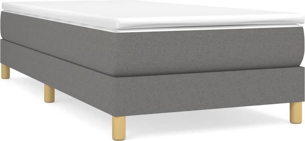 Boxspringbettgestell Dunkelgrau 90x200 cm Stoff