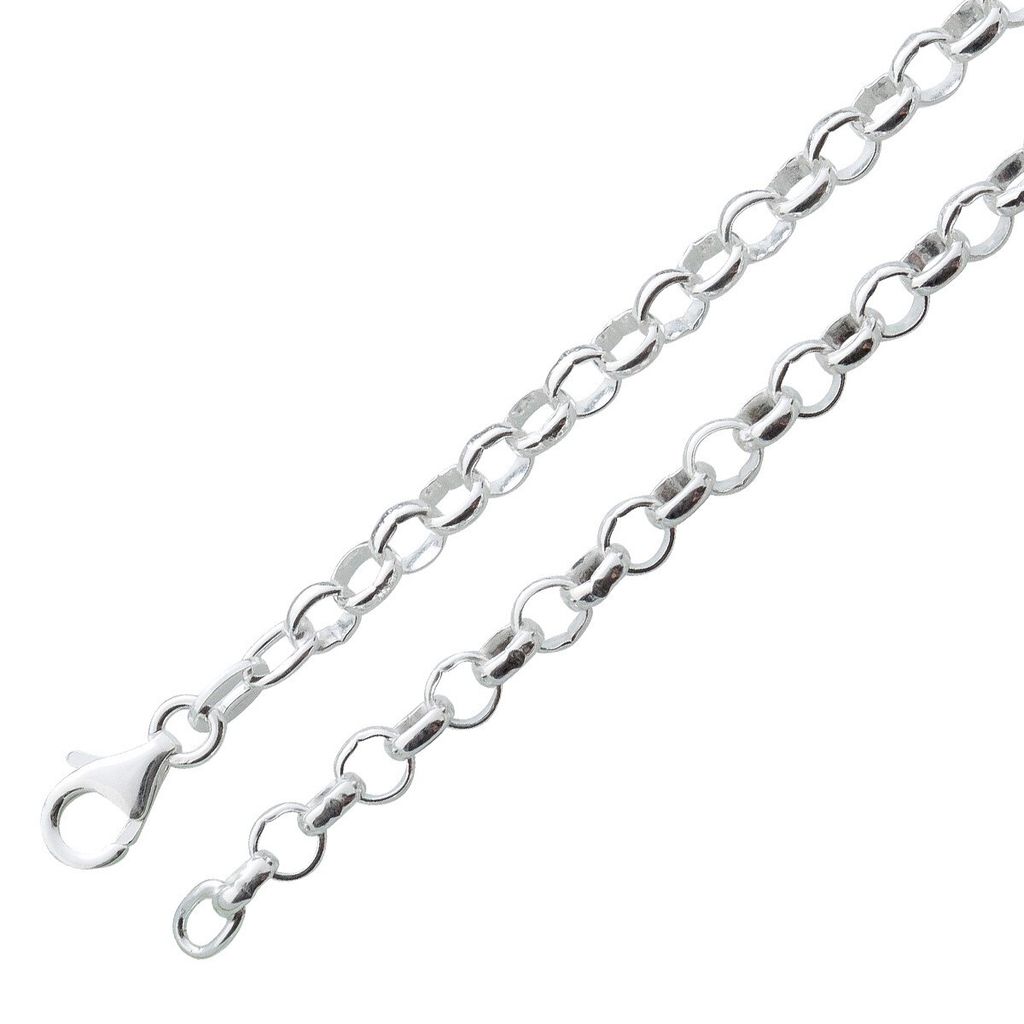Fußkette 3,5mm Silber 925 massiv 26