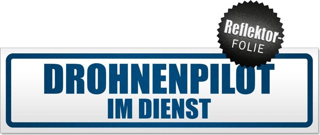 Drohnenpilot im Dienst Magnetschild Schild magnetisch