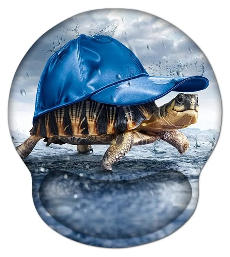 Tapis de souris confort en gel écaille de tortue, base antidérapante