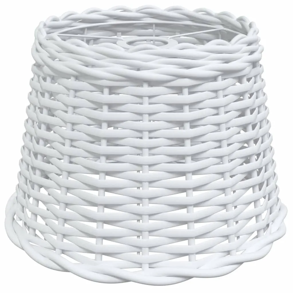 Abat-jour en Osier Blanc 30cm - Solution Luminaire pour Lumière Douce