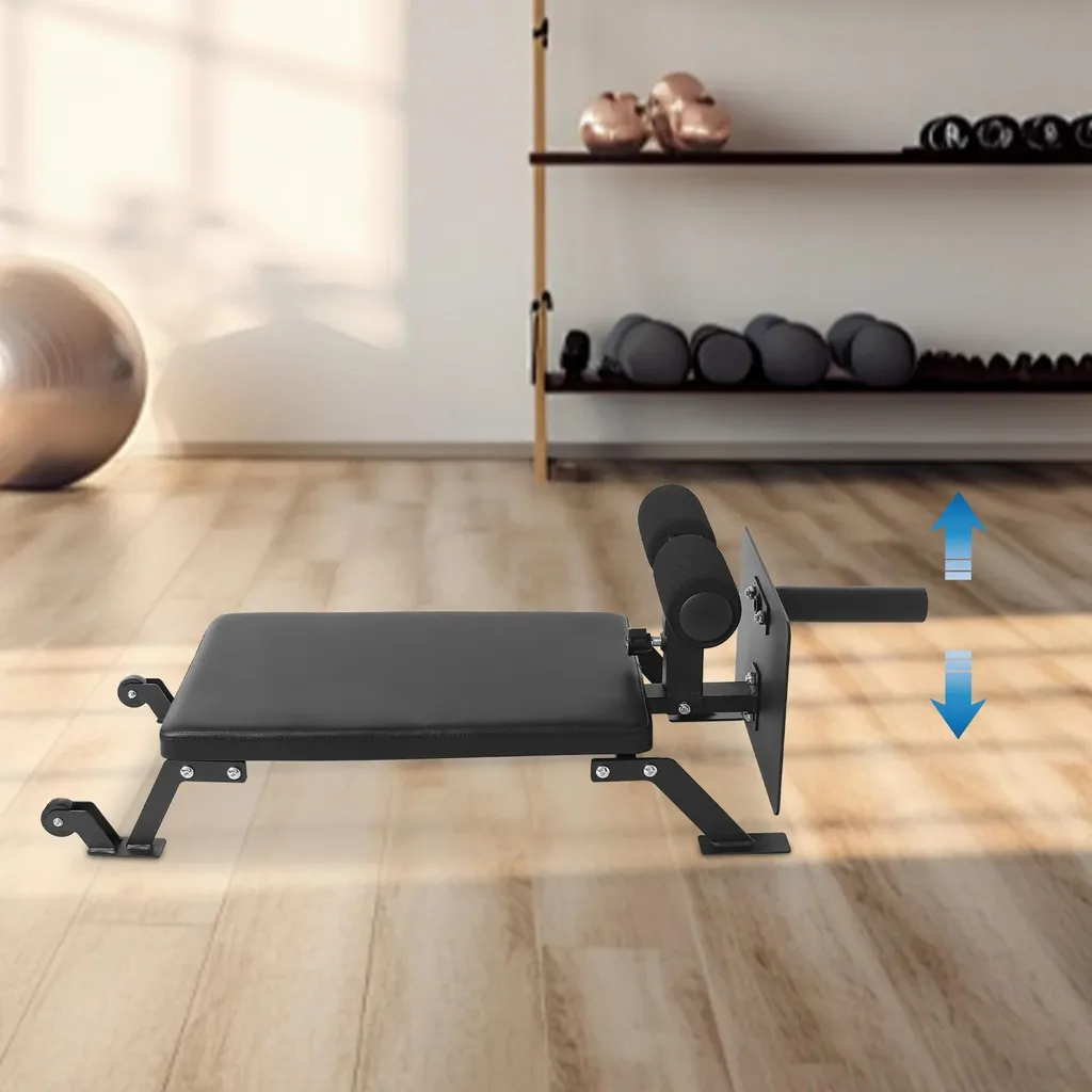 Musculation des cuisses à la maison : banc de flexion noir robuste