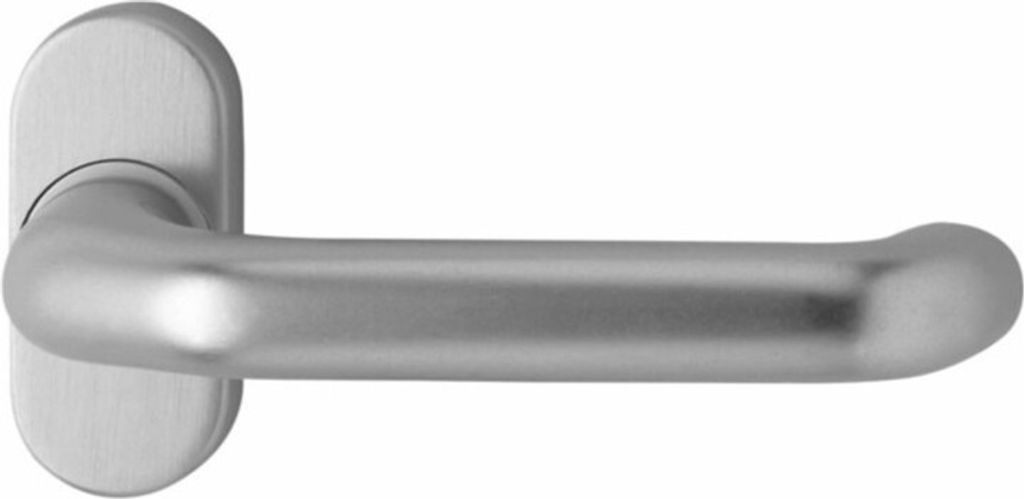 Profiltürdrückerlochteil 1300/2033 Alu.F1 ov.8mm gekr.EDI Produktbild 
