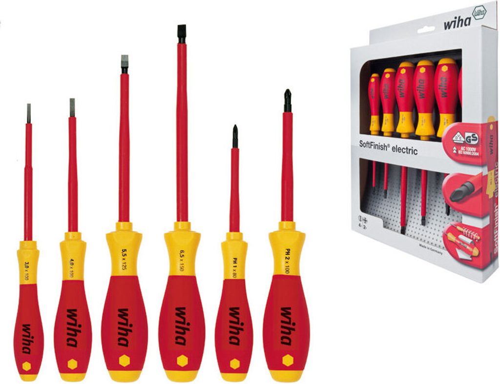 Wiha SoftFinish® electric Schlitz/Phillips Produktbild 