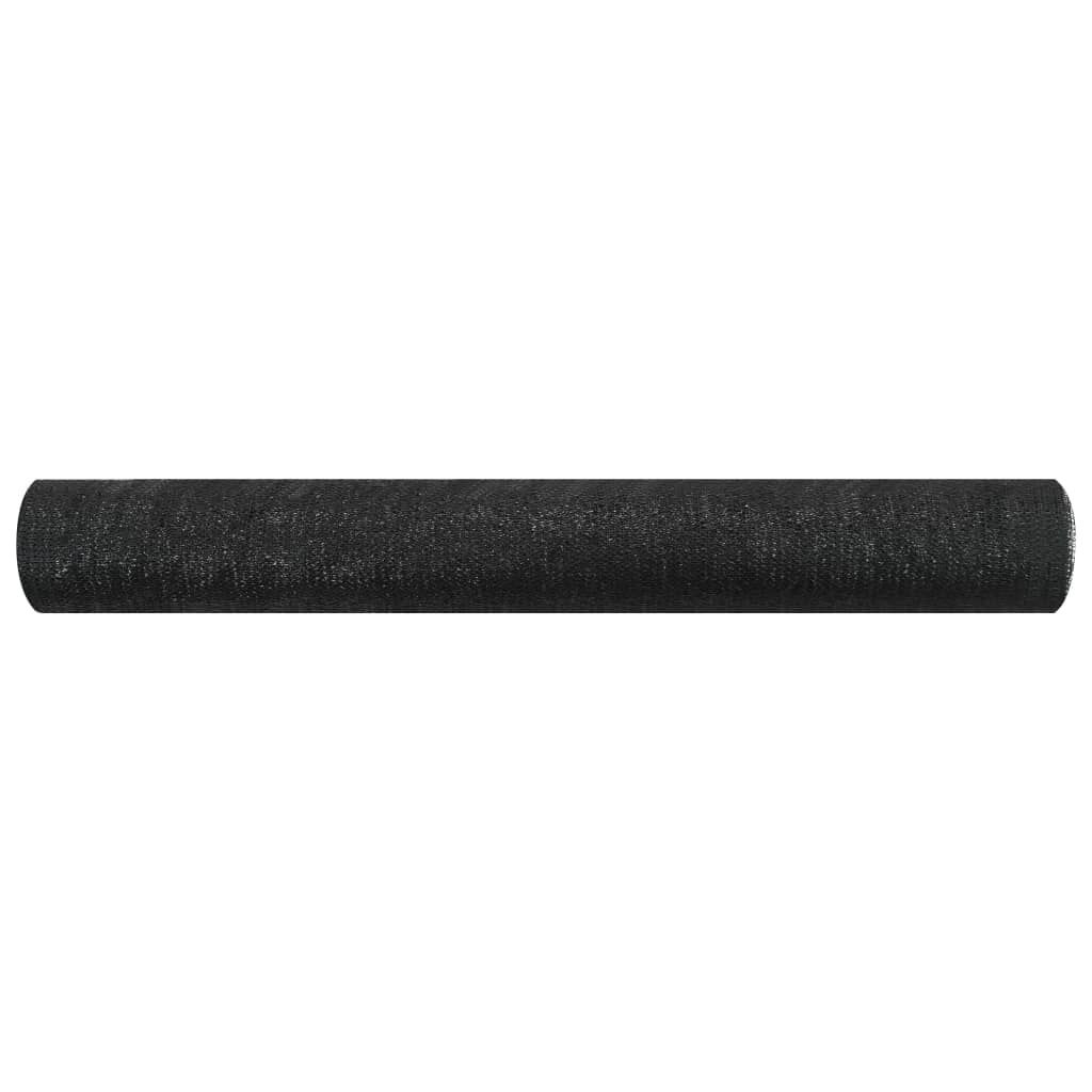 vidaXL Schermo di recinzione nero 2x10 m HDPE 75 g/m² Immagine del prodotto 