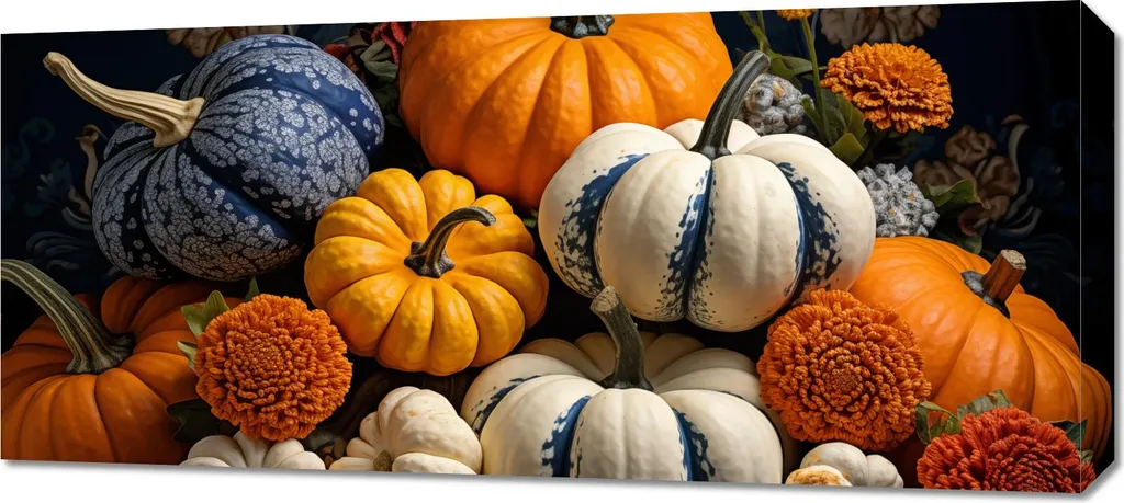 Quadro Panoramico 90x40 cm - Ricchezza Autunnale per Pareti Moderne - 1