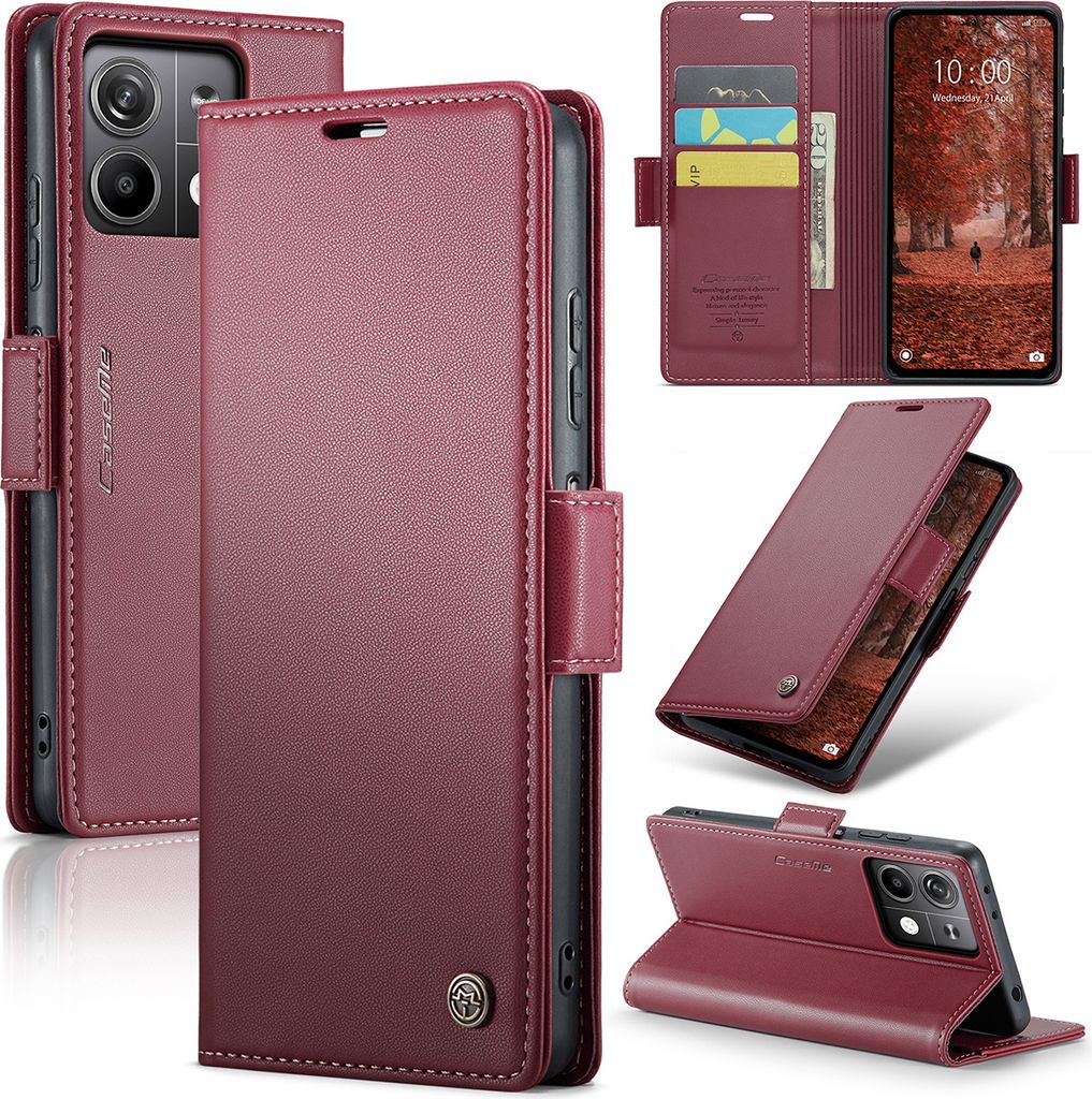 Xiaomi Redmi Note 13 5G Housse, Portefeuille en cuir Etui Image du produit 