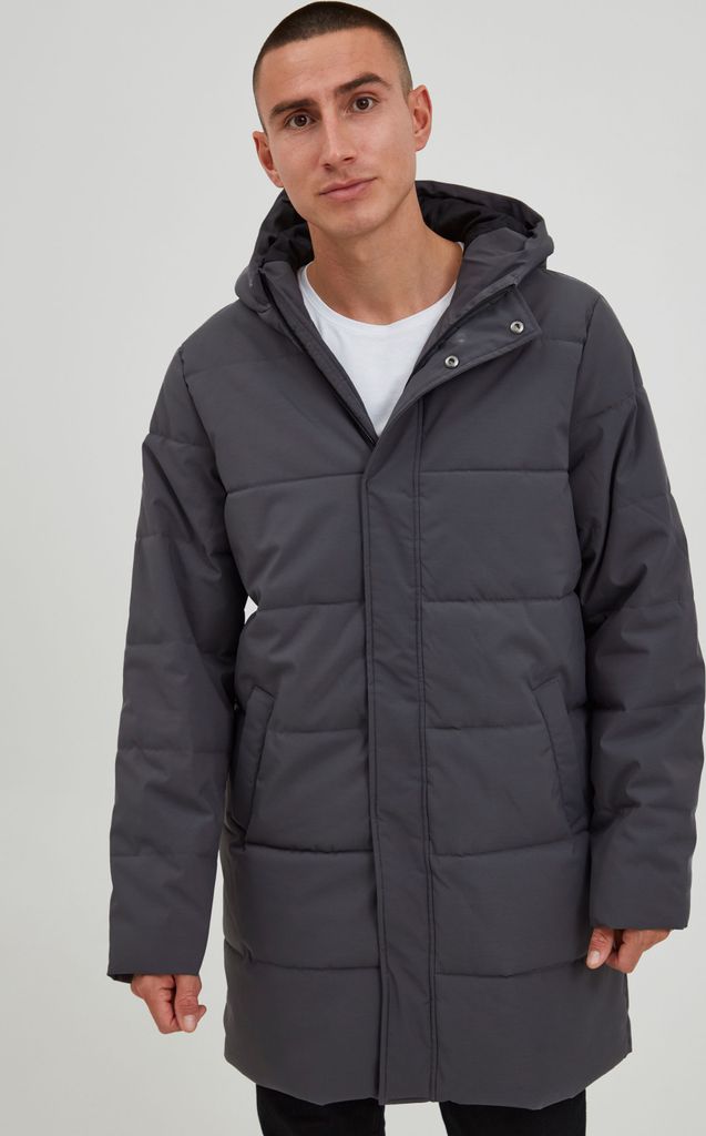 11 Project PRGiacobbe Herren Steppjacke Parka Winterjacke Lang gefüttert mit hochschließendem Kragen Regular fit