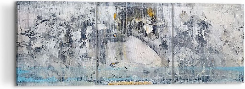Bild auf Leinwand - Leinwandbild - Abstraktion modern - 120x40cm - Wand Bild - Wanddeko - Leinwanddruck - Bilder - Kunstdruck - Wanddekoration - Le...