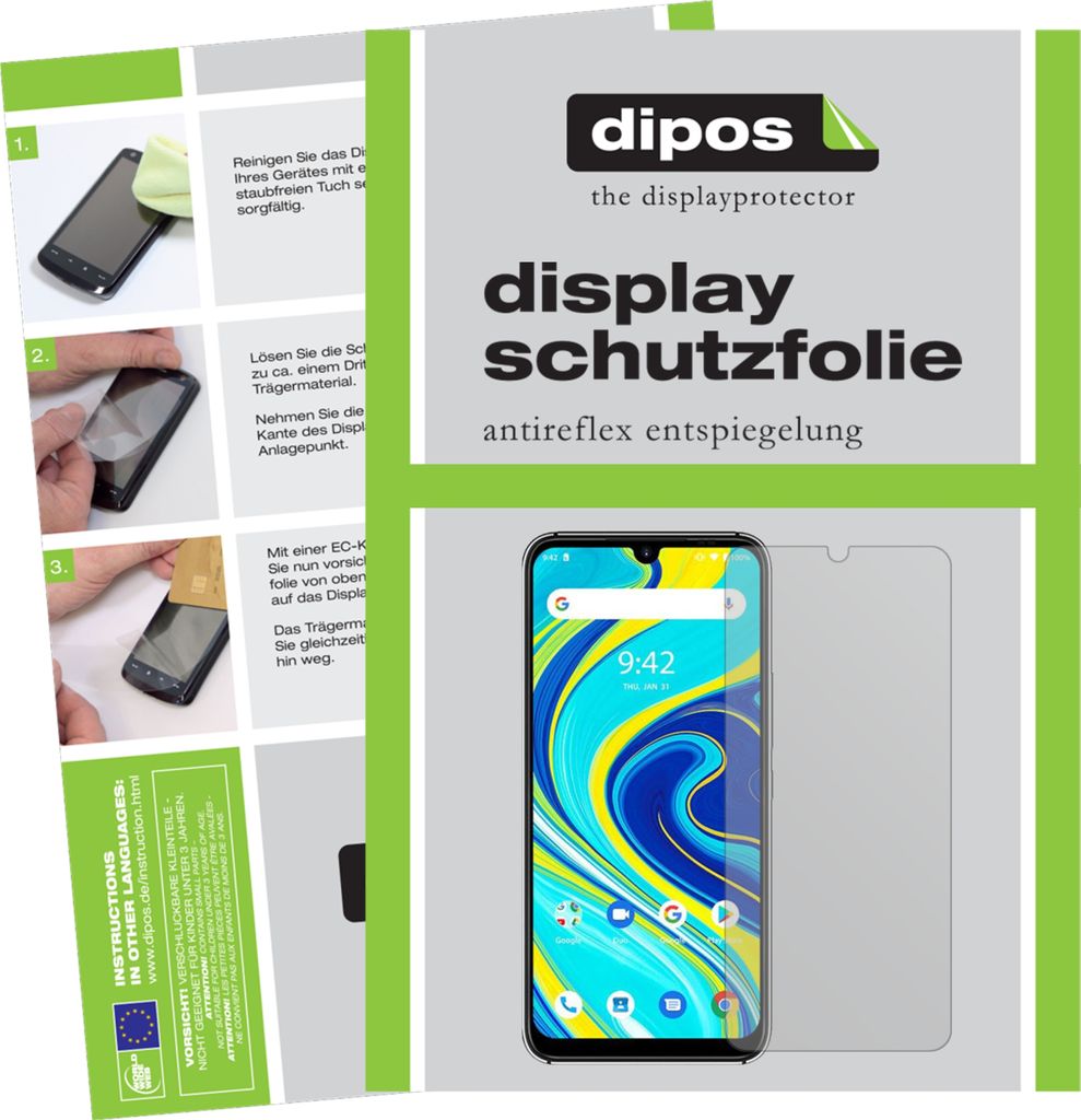 5x Schutzfolie für Umidigi A7 Pro matt Displayschutzfolie Folie Display Schutz dipos