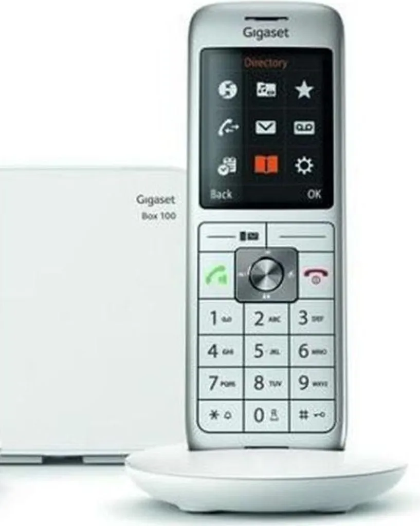 Gigaset CL660 Téléphone Sans Fil Design de Couleur Blanc et Gris