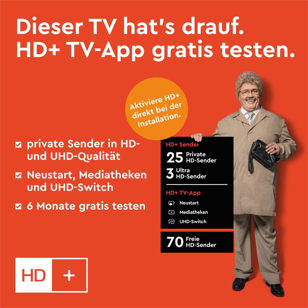 Telefunken D40F751X7CW 40 Zoll Fernseher Smart TV (Full HD, Produktbild 7