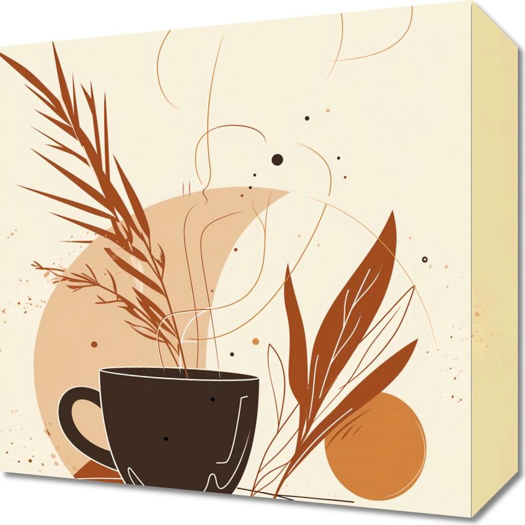 Bild 30x30cm Morgen Kaffee Muse