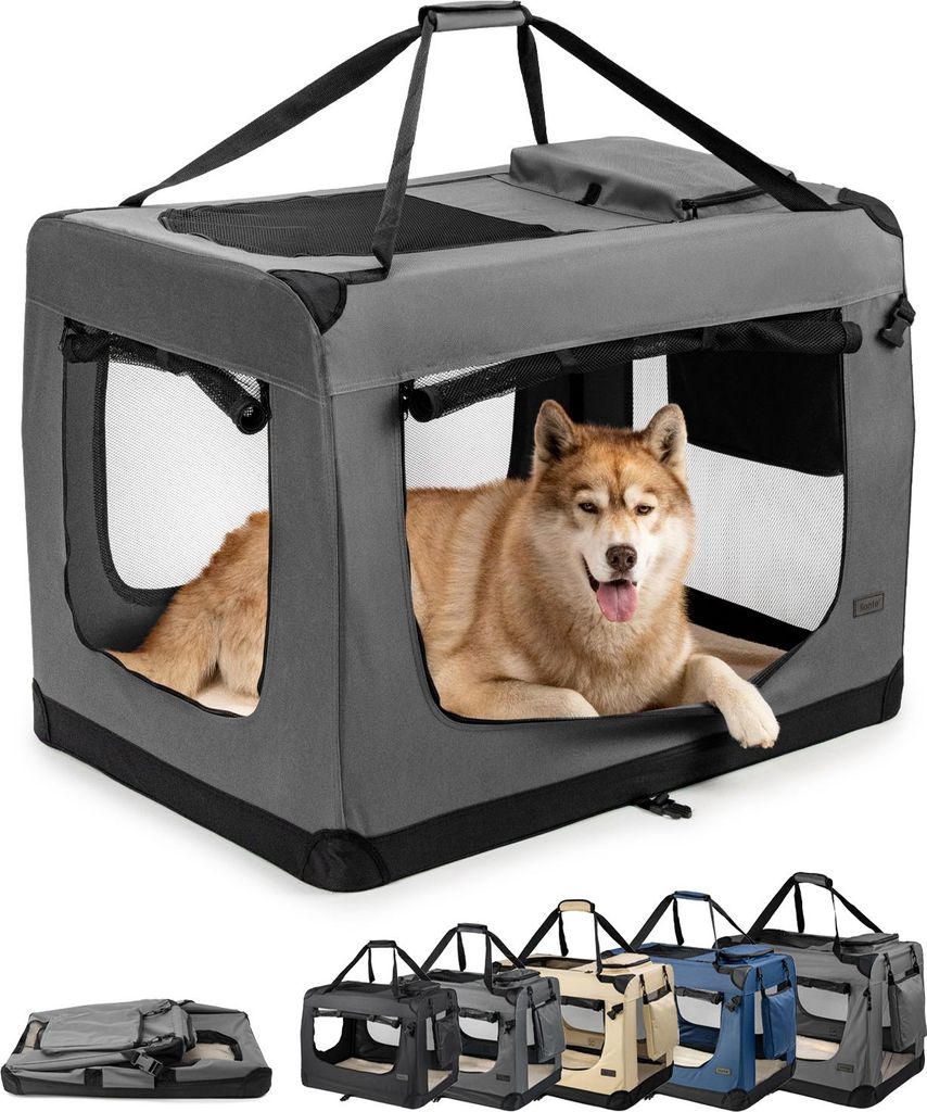 Lionto honden transportbox, inklapbare, stabiele stoffen Productafbeelding 