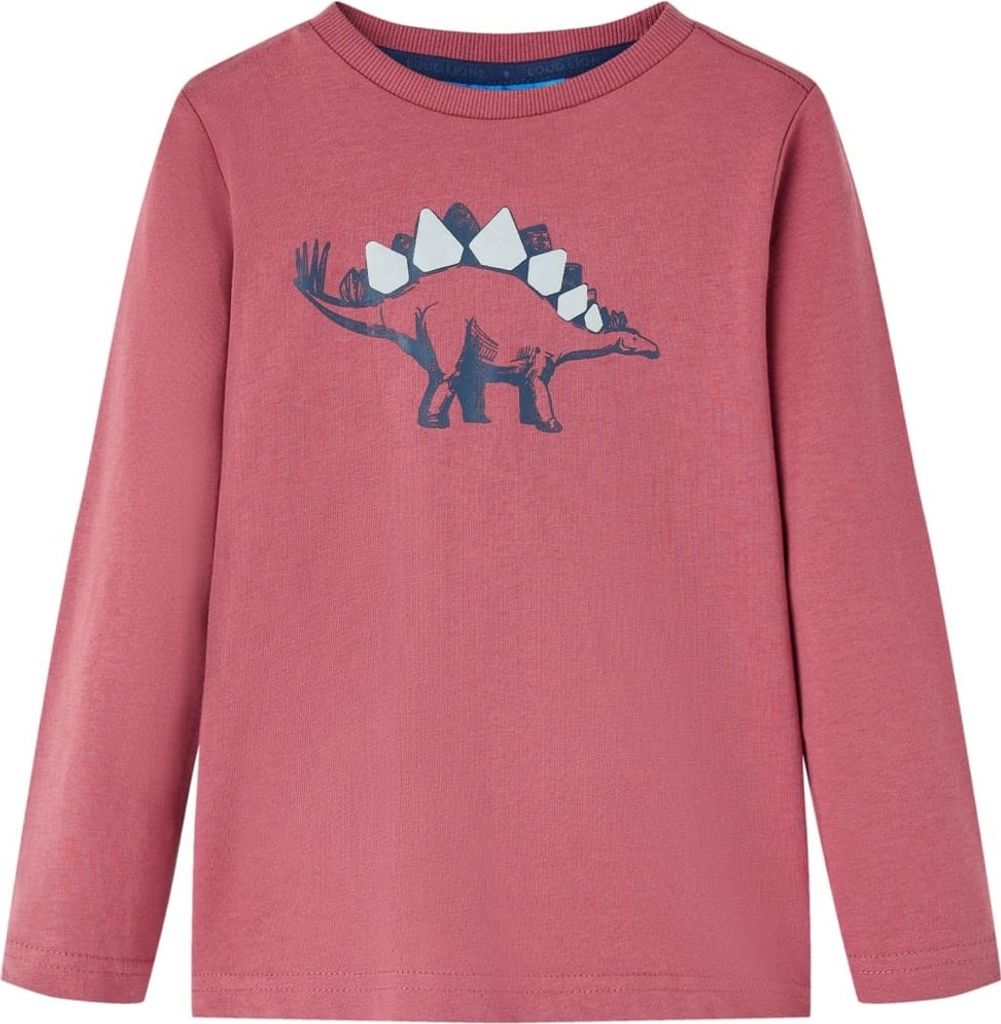 Kinder-Langarmshirt Dunkelrot 140