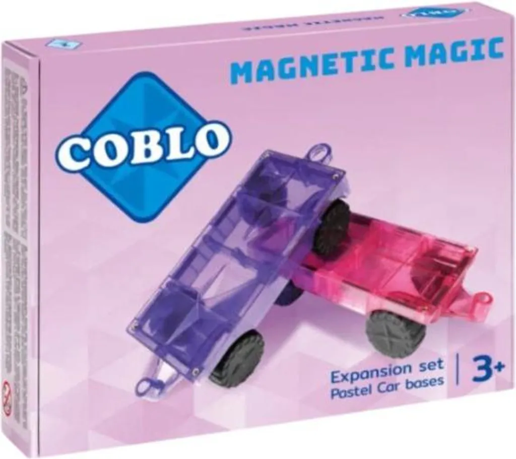 Coblo Châssis de Voiture Magnétique Pastel - Kit de 2 Pièces de Construction