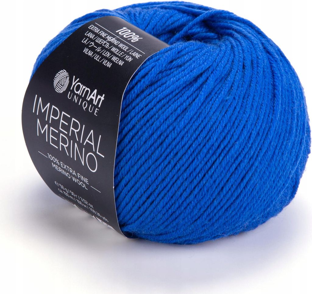 YarnArt Unique Imperial Merino 100% Wolle, 50g Kobalt, weich & warm