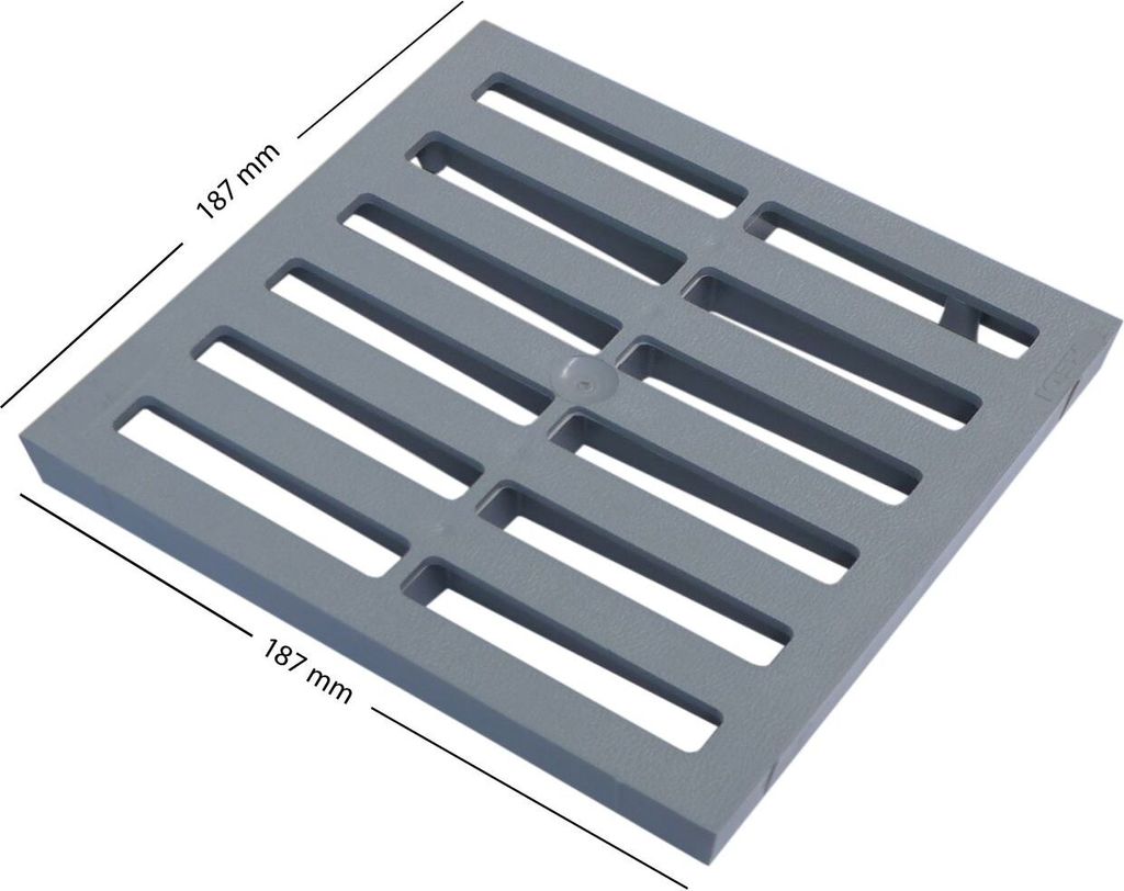 Marley Einlaufschacht 200x200mm mit Einlaufrost Hofablauf Produktbild 5