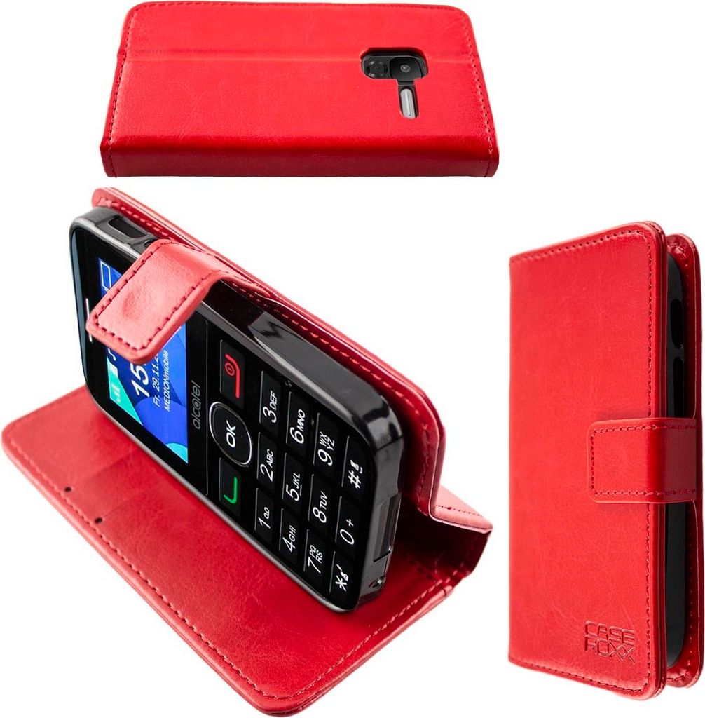 caseroxx Handy Hülle Tasche kompatibel mit Alcatel 2008G Bookstyle-Case Wallet Case