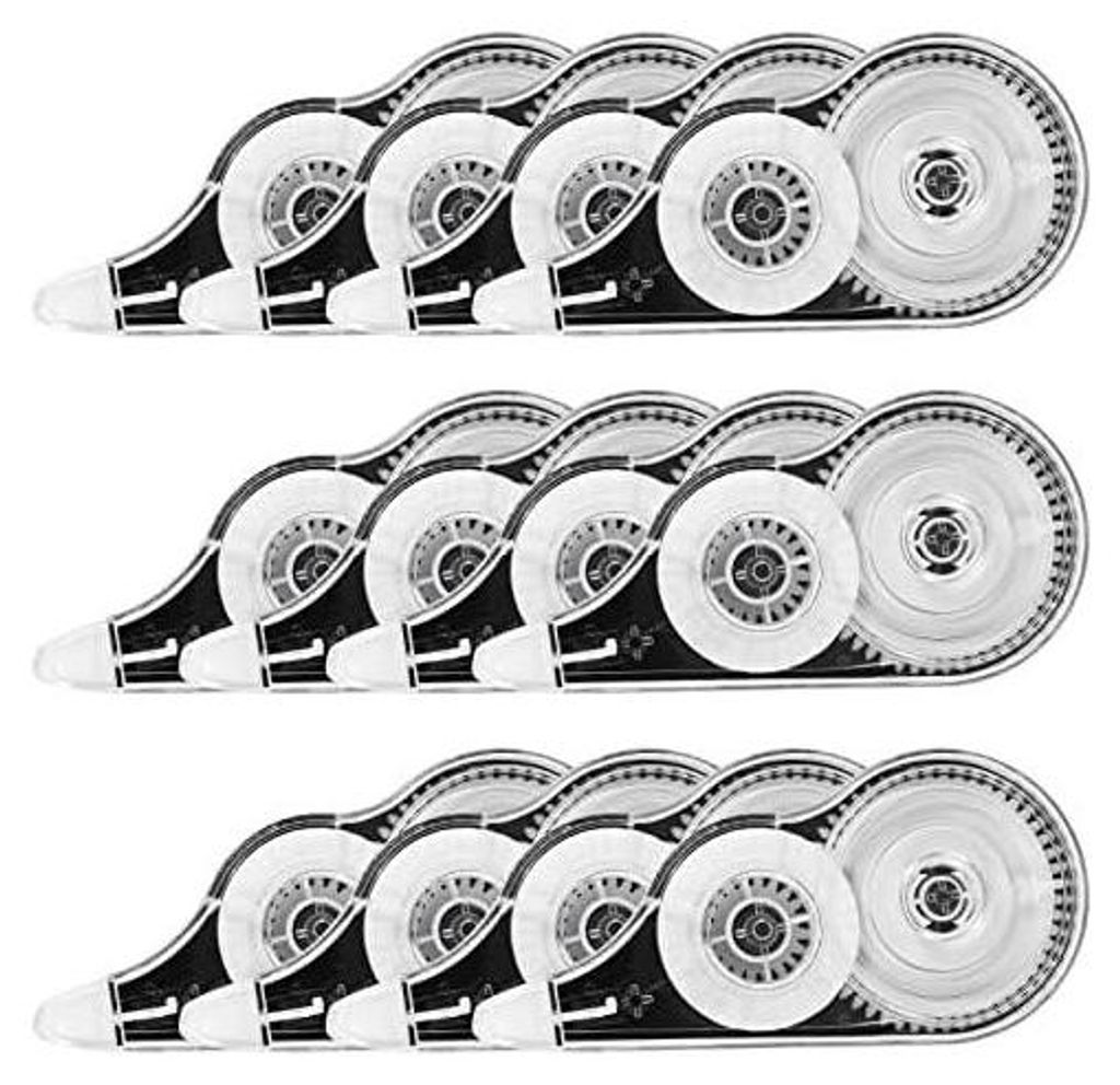 12er Korrekturbänder Set, 12m x 5 mm Korrekturroller Produktbild 