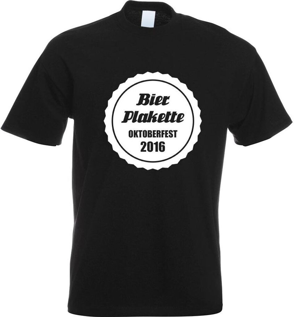 Kiwistar - T-Shirt - schwarz - Bierplakette 2013 M2 Motiv Bedruckt Funshirt Design Print - mit Motiv Bedruckt - Funshirt Design - Sport - Freizeit...
