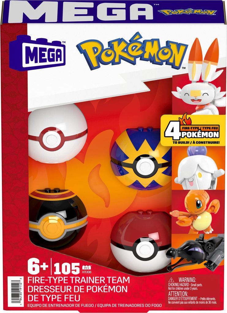Pokemon Mega Set 4 Balls Fire Team Zdjęcie produktu 