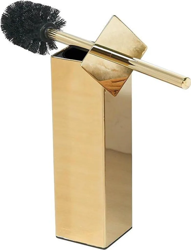 Support mural pour trousse de toilette doré en inox, accessoire luxe