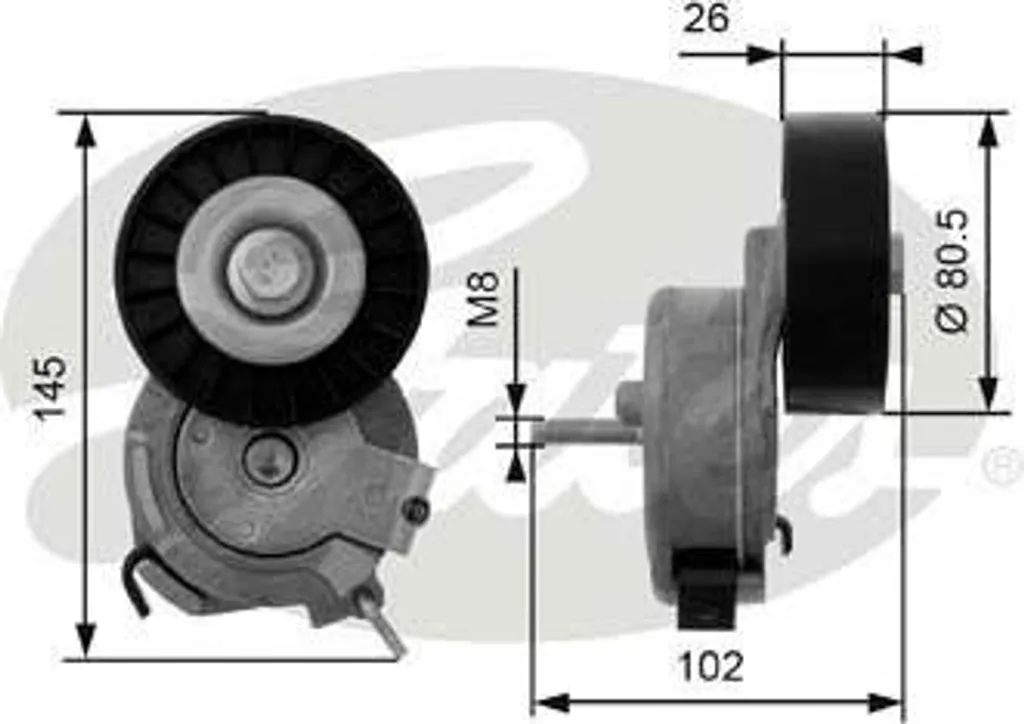 Rouleau Tendeur de Courroie pour Alfa Romeo 147 156 166 et GT GTV