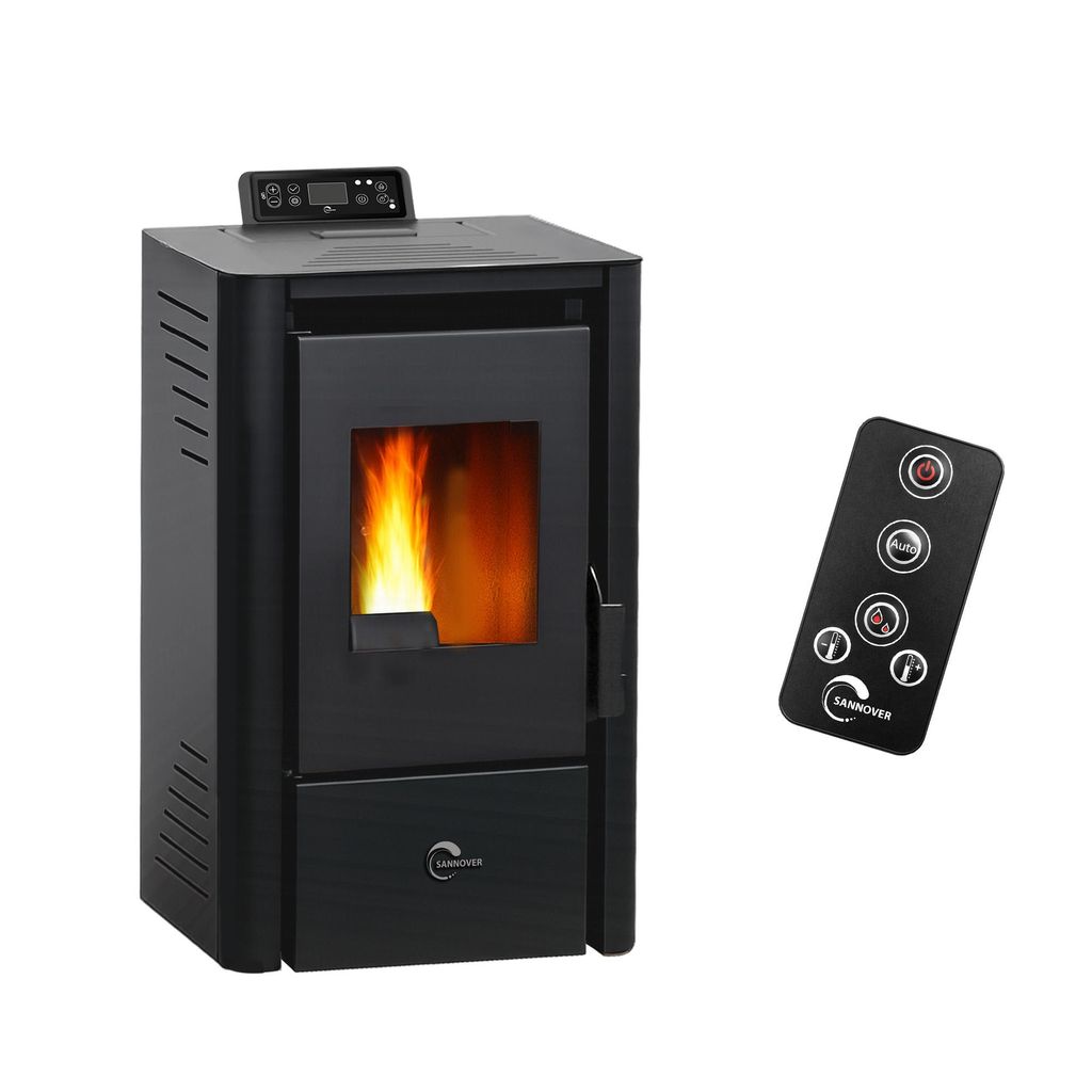 Piec na pellet Anita 9,4 kW Sannover Black Zdjęcie produktu 