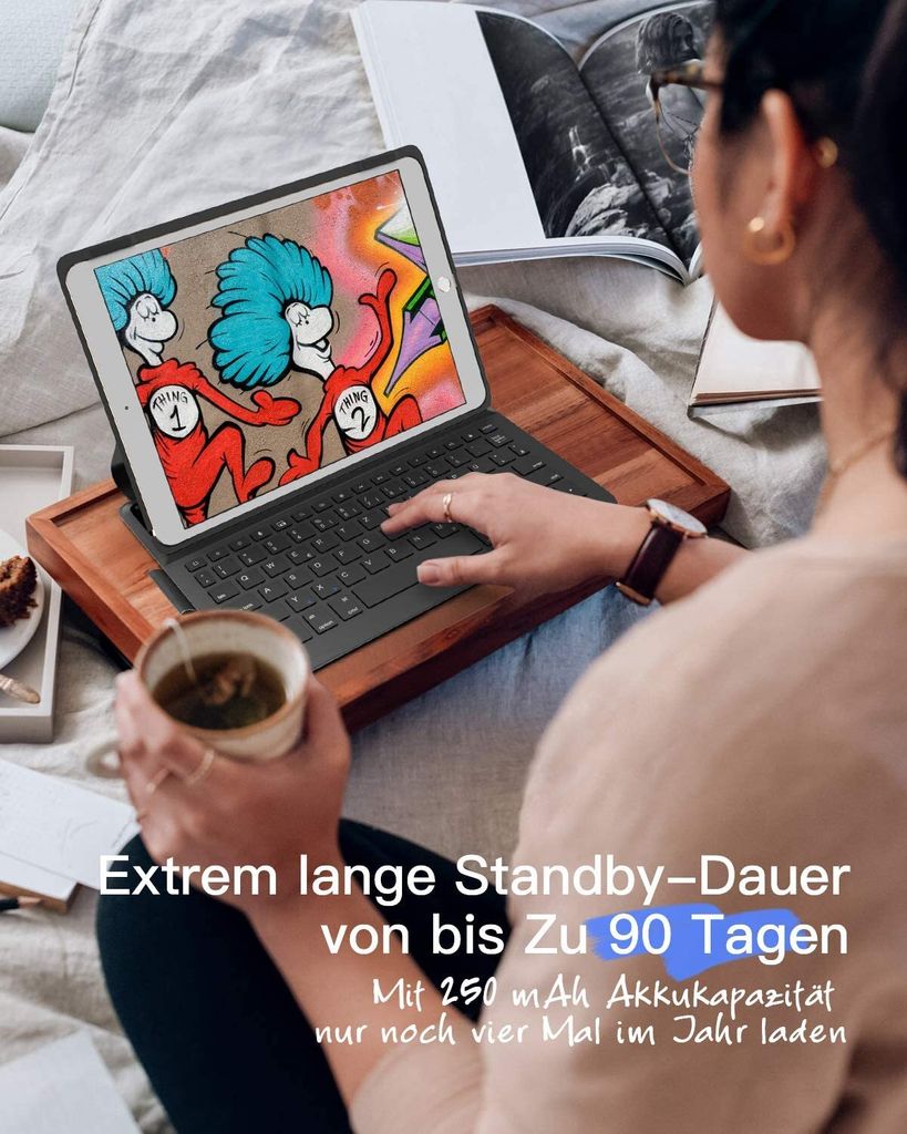 Inateck Ultraleichte Tastatur Hülle für 10,2 Zoll iPad 2021 Produktbild 4