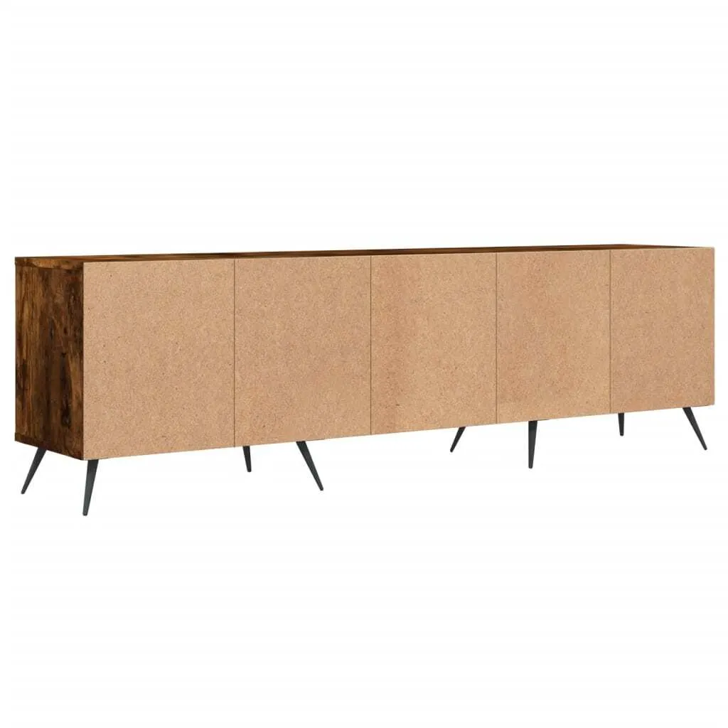 Mobile Porta TV Rovere Fumé 150cm - Mobiletto Design Soggiorno Legno - 8